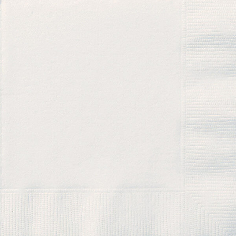 Χαρτοπετσέτες Γλυκού Λευκό/white 25X25 /20 τεμ