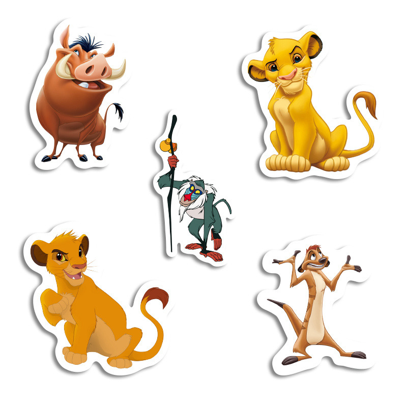 Αυτοκόλλητα Lion King 10cm / 8τμχ