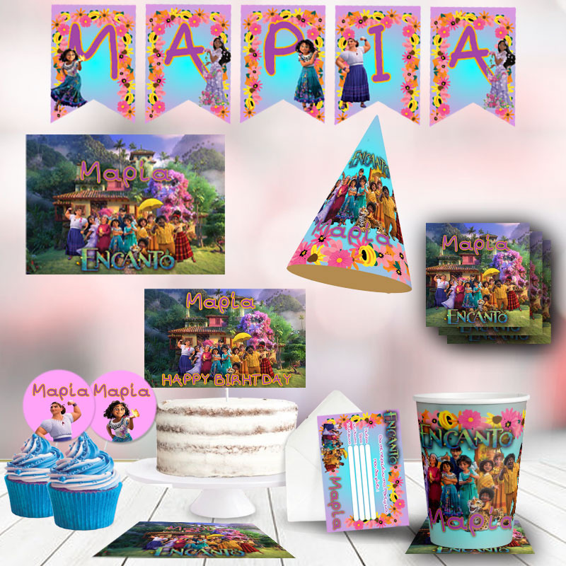 Σετ πάρτυ με όνομα Encanto XL / 8 ατόμων