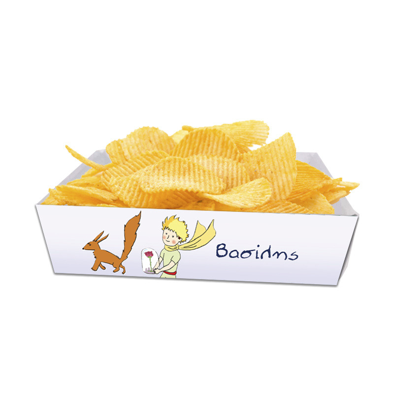 Κουτάκια για πατατάκια Μικρός Πρίγκιπας με όνομα 8τμχ/ 15cmx10cmx4cm