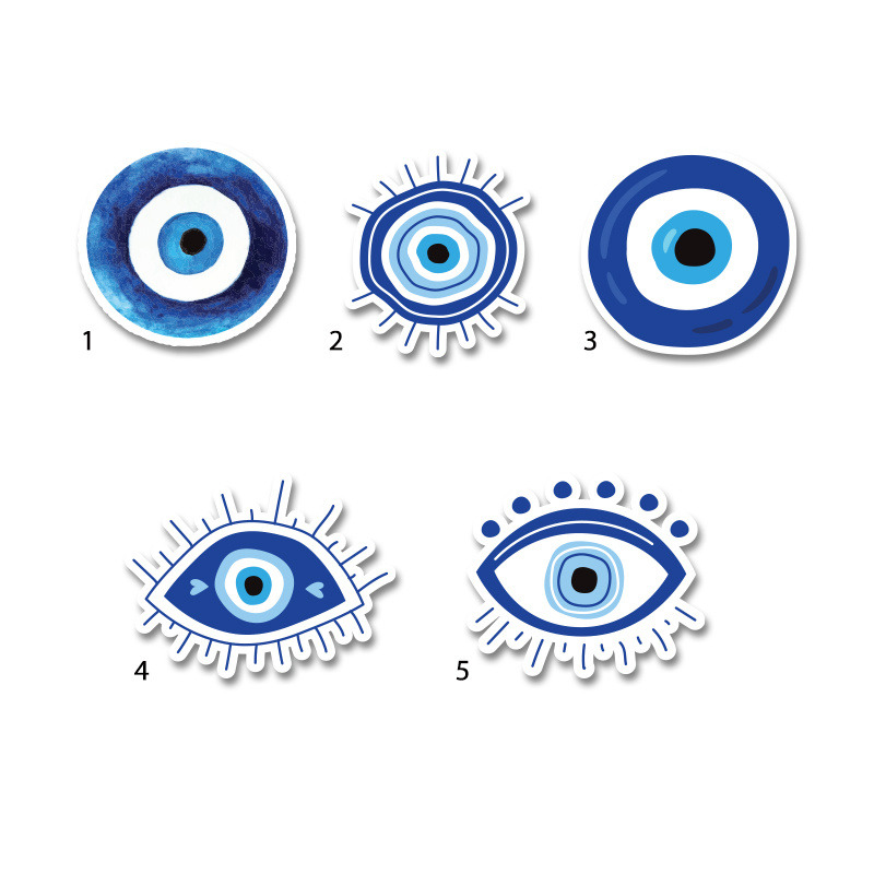 Διακοσμητική φιγούρα Μάτι Αγόρι 5cm Ξύλινη/1τμχ