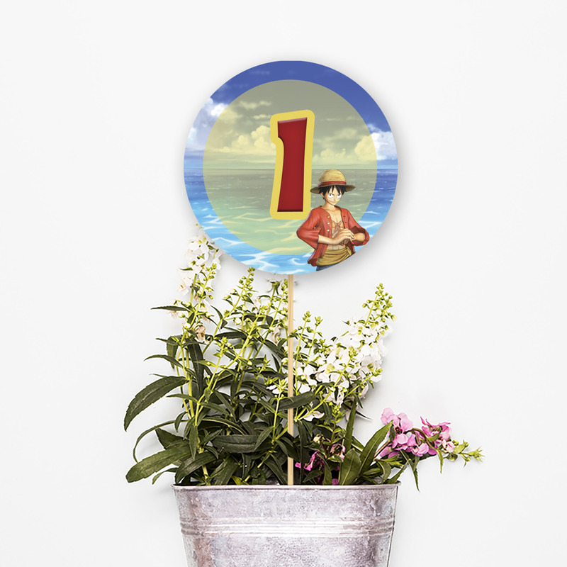 Αρίθμηση τραπεζιού One Piece κύκλος 13cm