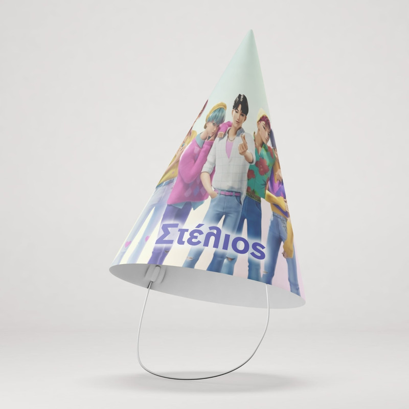 Καπελάκια πάρτυ με όνομα Saja Boys / 8τμχ