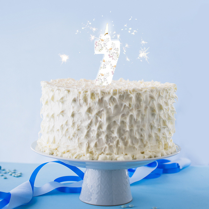 Κερί Νούμερο 7 Floral Pastel