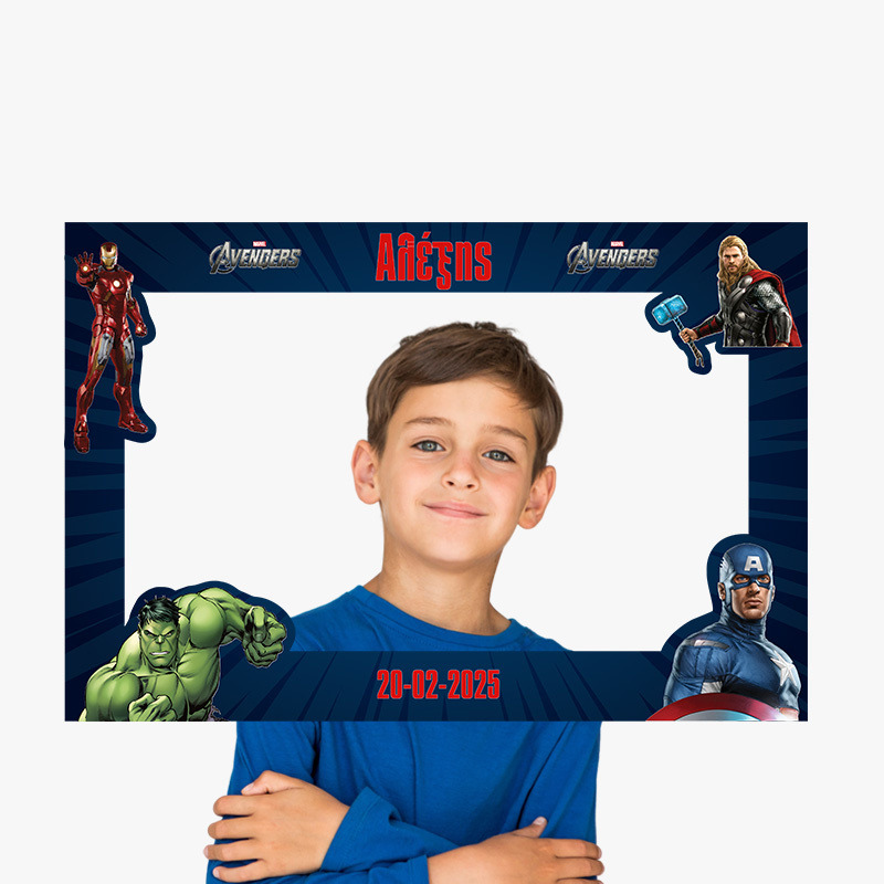 Κάδρο Photobooth Avengers για φωτογραφίες/ 60cm*40cm