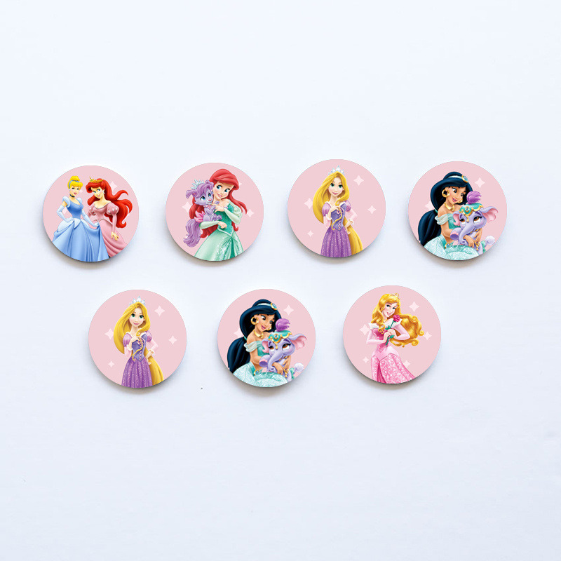 Ξύλινες Κονκάρδες Princess / 8τμχ