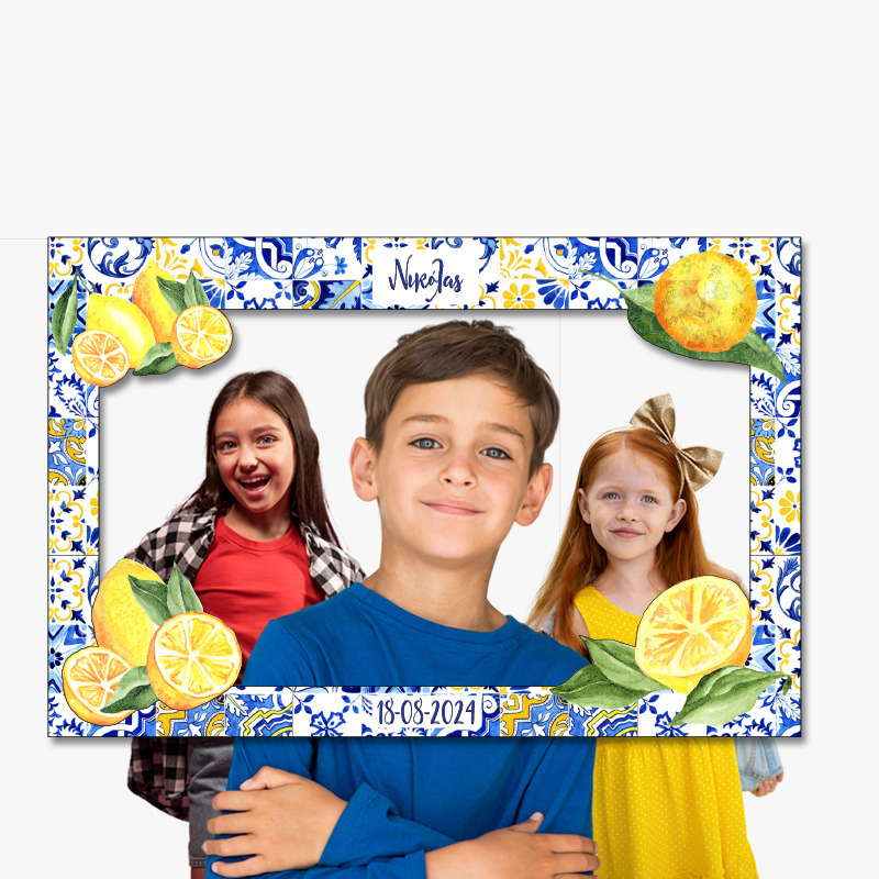Κάδρο Photobooth Λεμόνι για φωτογραφίες/ 60cm*40cm