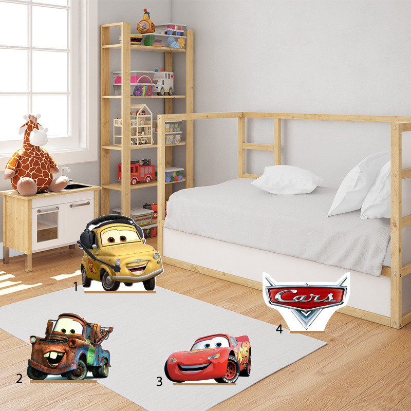 Διακοσμητική φιγούρα McQueen 50cm Ξύλινη με βάση/1 τμχ