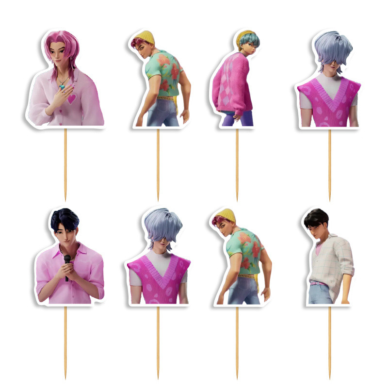 Cupcake toppers Saja Boys 10cm / 8τμχ