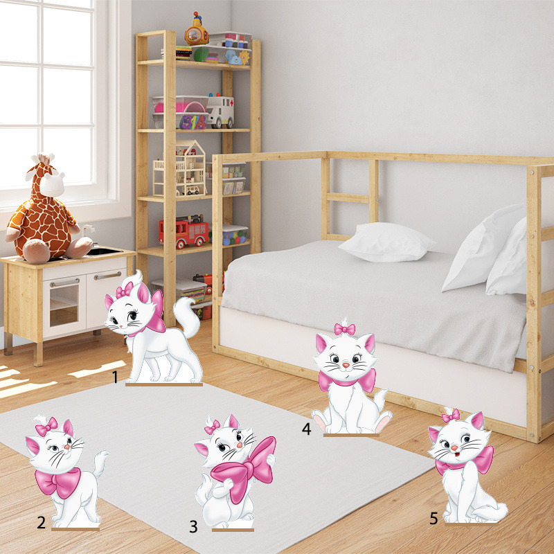 Διακοσμητική φιγούρα Αριστόγατες Μαρί 50cm Ξύλινη με βάση/1 τμχ