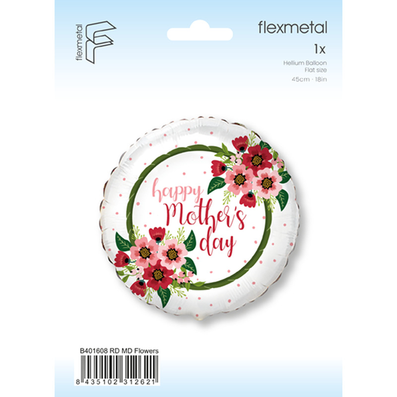 Μπαλ. Φοιλ 18 Mothers Day με Λουλούδια / 45εκ - Συσκευασμένο