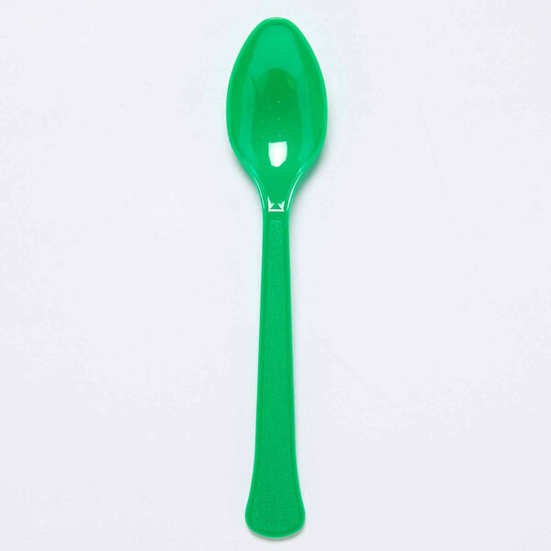 Κουταλάκια Πλαστικά Πράσινο - Evergreen / 24 τεμ