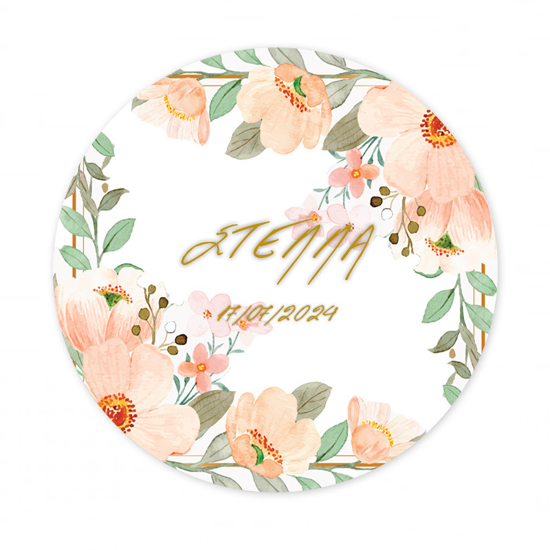 Αυτοκόλλητο με όνομα Boho Birthday 27cm