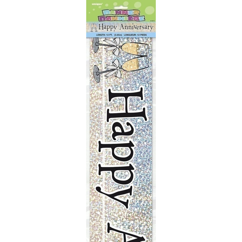 Ταινία Μεταλλική Happy Anniversary επέτειος 3,65 μ.