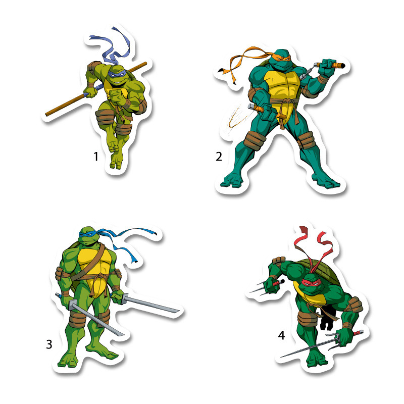 Διακοσμητική φιγούρα Χελωνονιντζάκια 10cm Ξύλινη/1τμχ