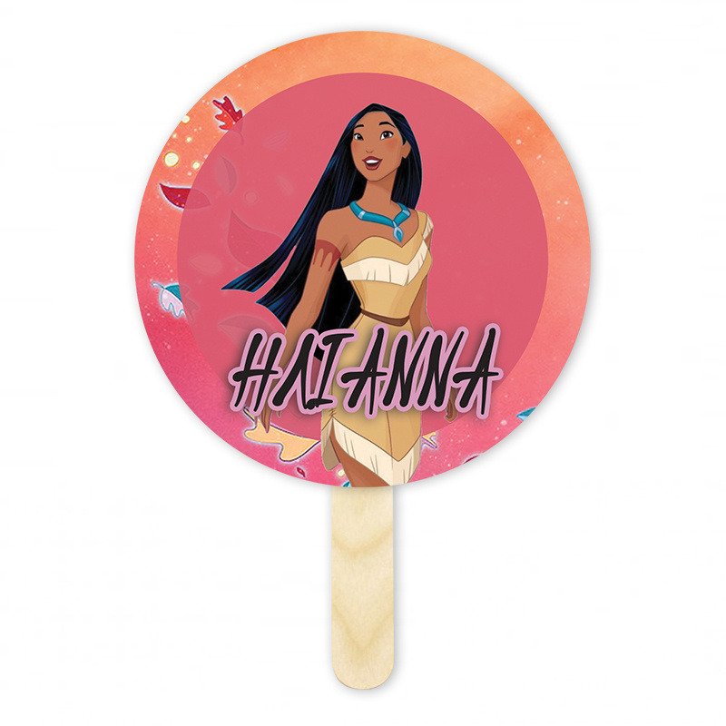 Βεντάλια Χάρτινη με όνομα Pocahontas κύκλος