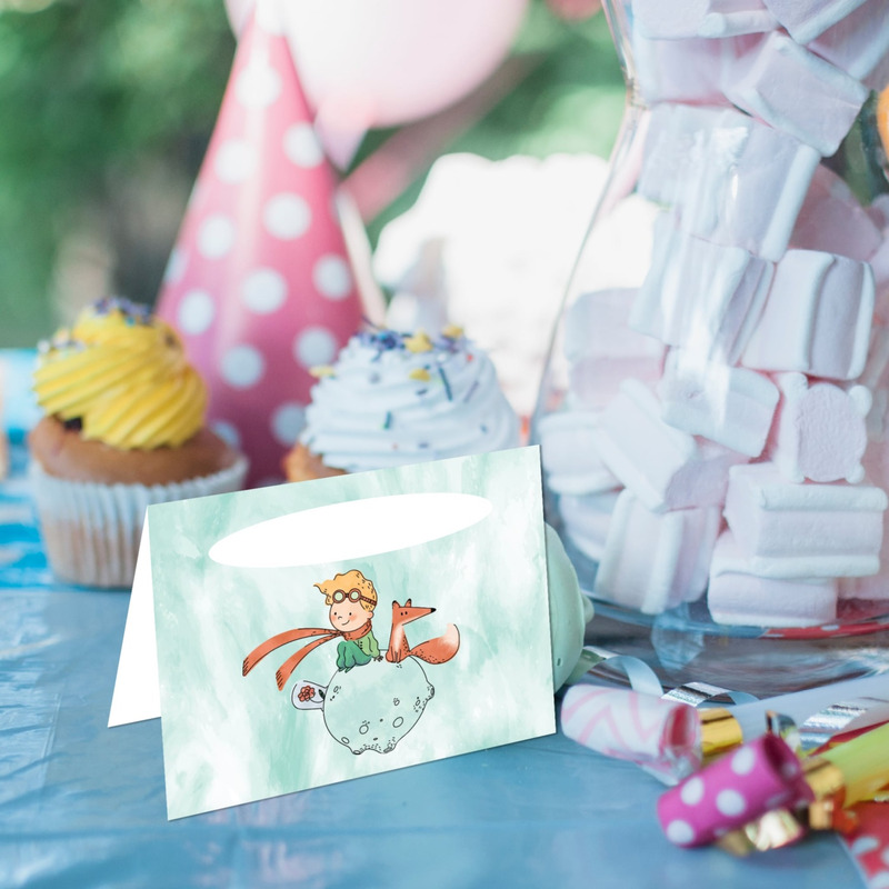 Καρτελάκι Μπουφέ  Μικρός Πρίγκιπας/ 6τμχ