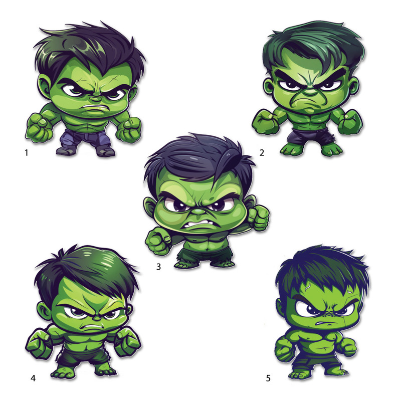 Διακοσμητική φιγούρα Baby Hulk 10cm Ξύλινη/1τμχ