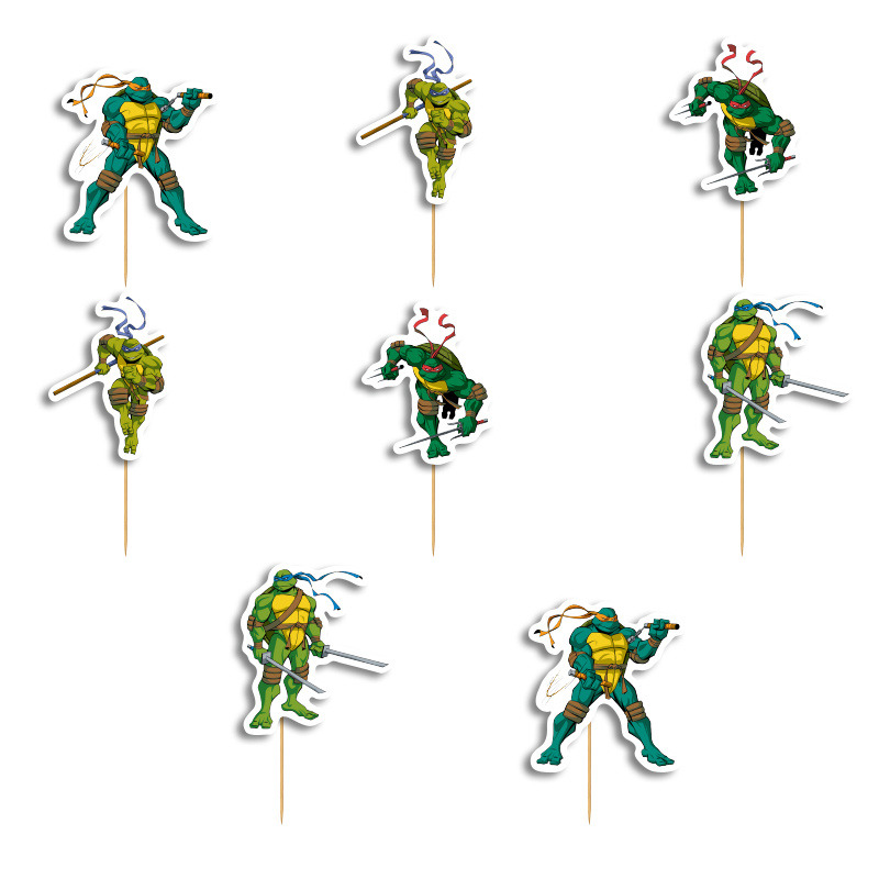 Οδοντογλυφίδες Χελωνονιντζάκια 5cm / 12τμχ