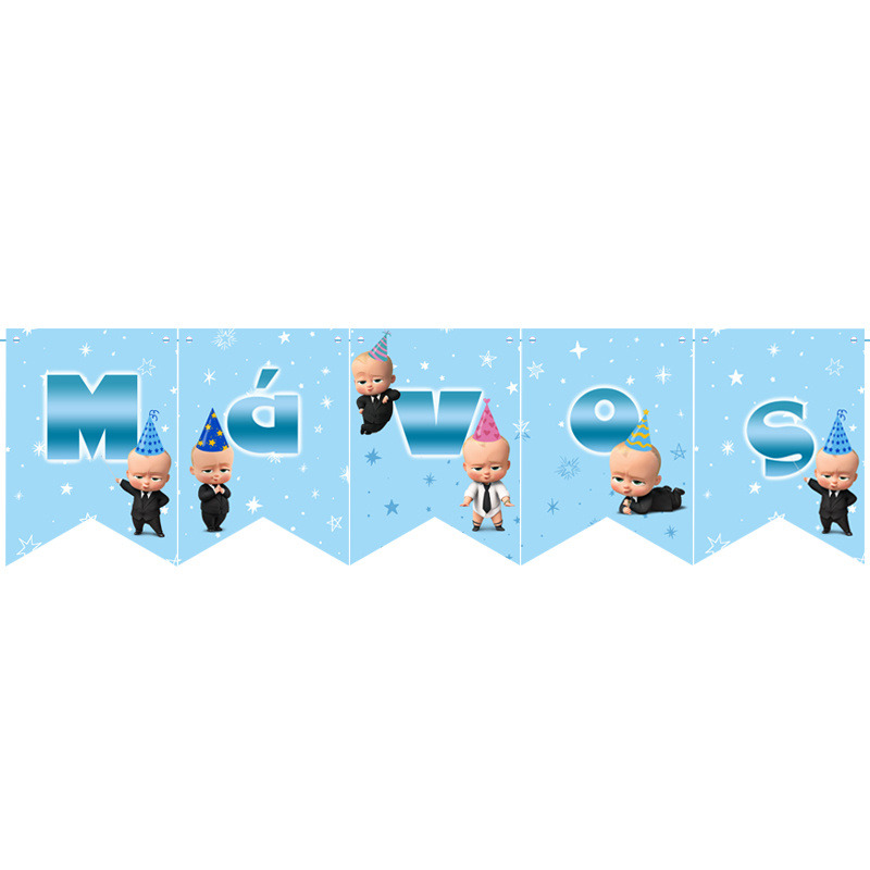 Σημαιάκια με όνομα Baby Boss party