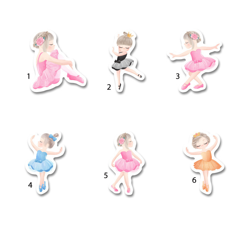 Διακοσμητική φιγούρα Μπαλαρίνα 5cm Ξύλινη/1τμχ