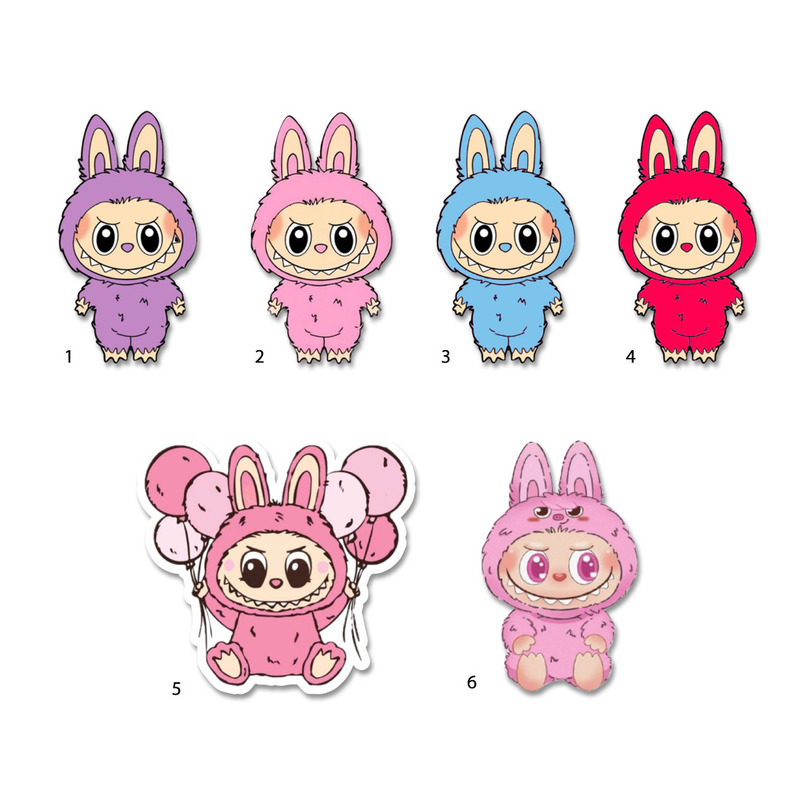 Διακοσμητική φιγούρα Labubu 10cm Ξύλινη/1τμχ