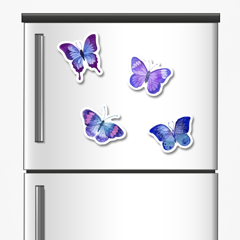 Ξύλινα μαγνητάκια Πεταλούδες 5cm/ 4τμχ