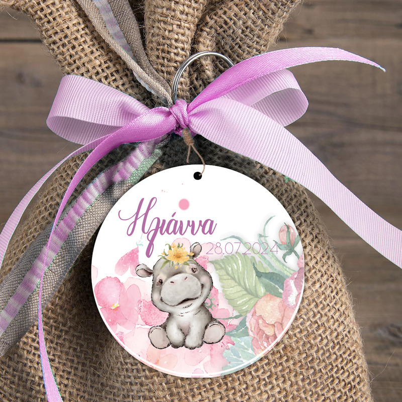 Φιγούρα Ξύλινη Ζωάκια Ζούγκλας Κορίτσι για μπομπονιέρα