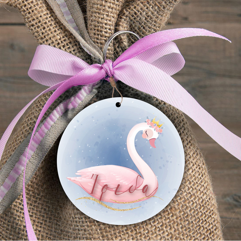 Ξύλινη φιγούρα για μπομπονιέρα Κύκνος