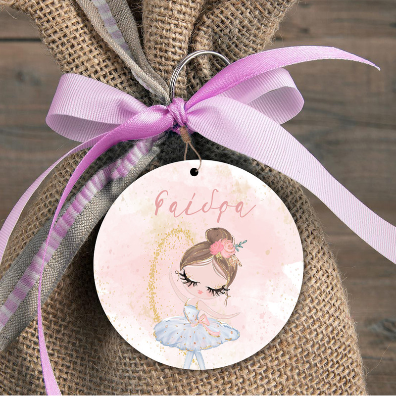 Φιγούρα Ξύλινη Μπαλαρίνα Pastel για μπομπονιέρα