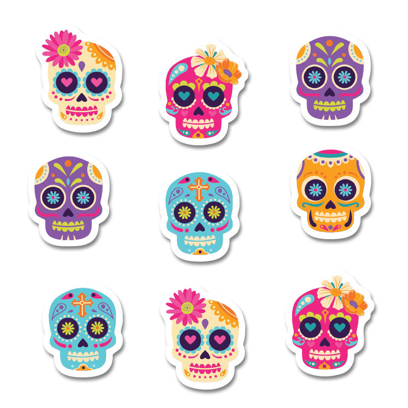 Αυτοκόλλητα Halloween 5cm / 8τμχ