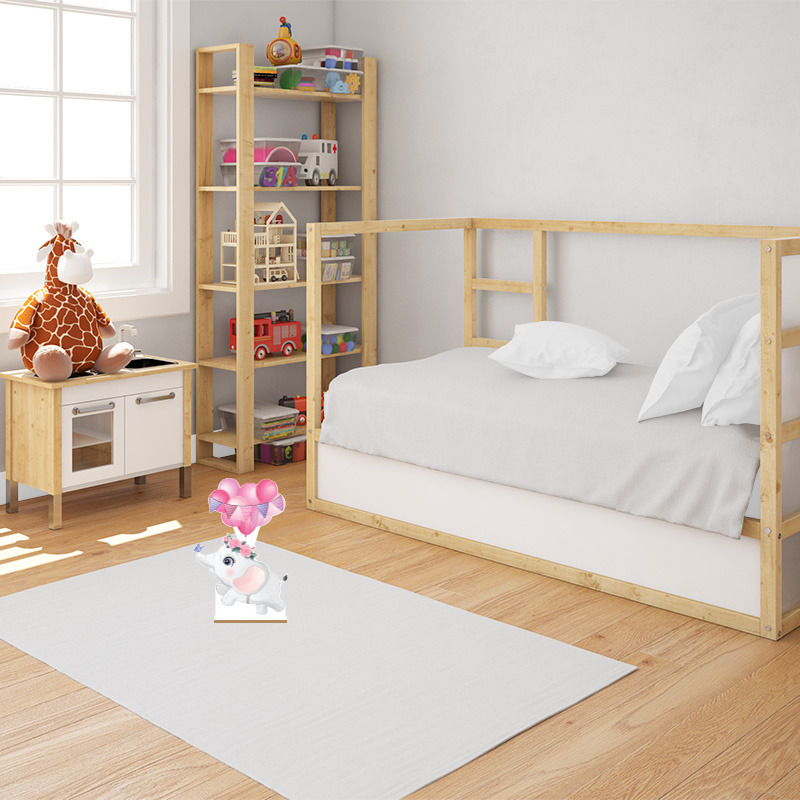 Διακοσμητική φιγούρα Ελεφαντάκι για Κορίτσι 20cm Ξύλινη με βάση/1 τμχ