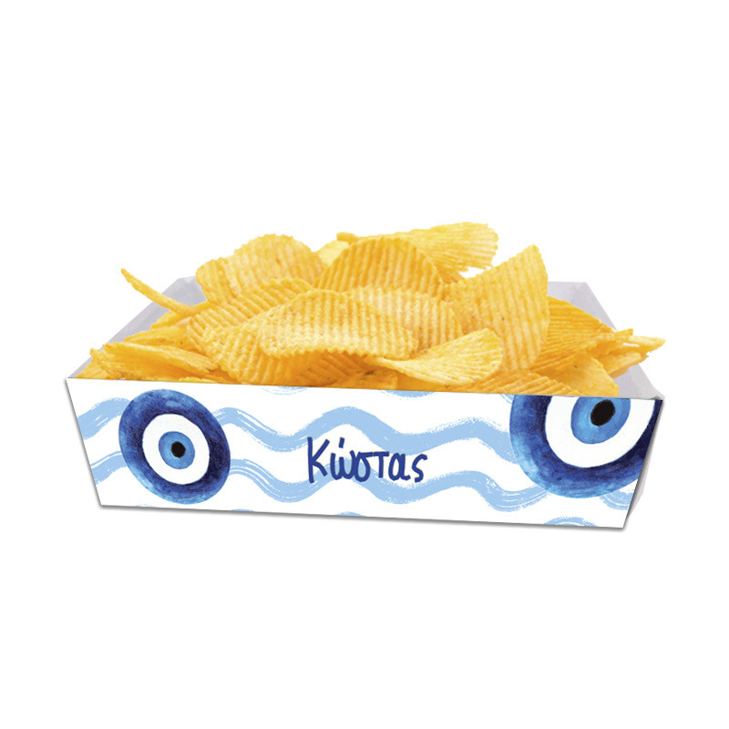 Κουτάκια για πατατάκια Μάτι για Αγόρι με όνομα 8τμχ/ 15cmx10cmx4cm