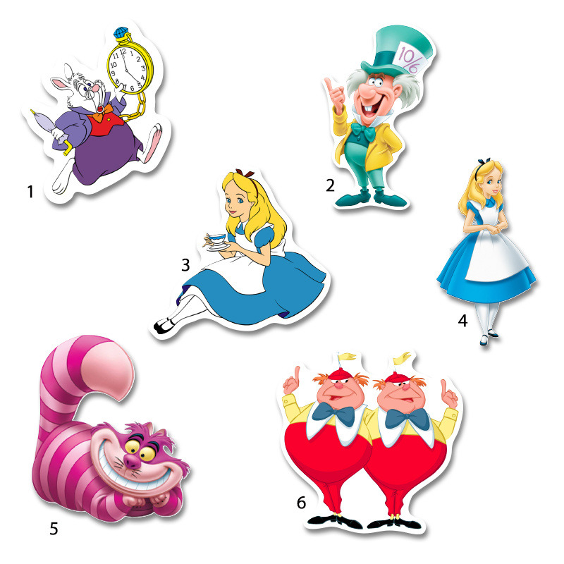 Διακοσμητική φιγούρα Αλίκη στη χώρα των θαυμάτων 10cm Ξύλινη/1τμχ