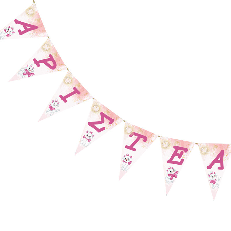 Σημαιάκια με όνομα Αριστόγατες Μαρί τρίγωνα