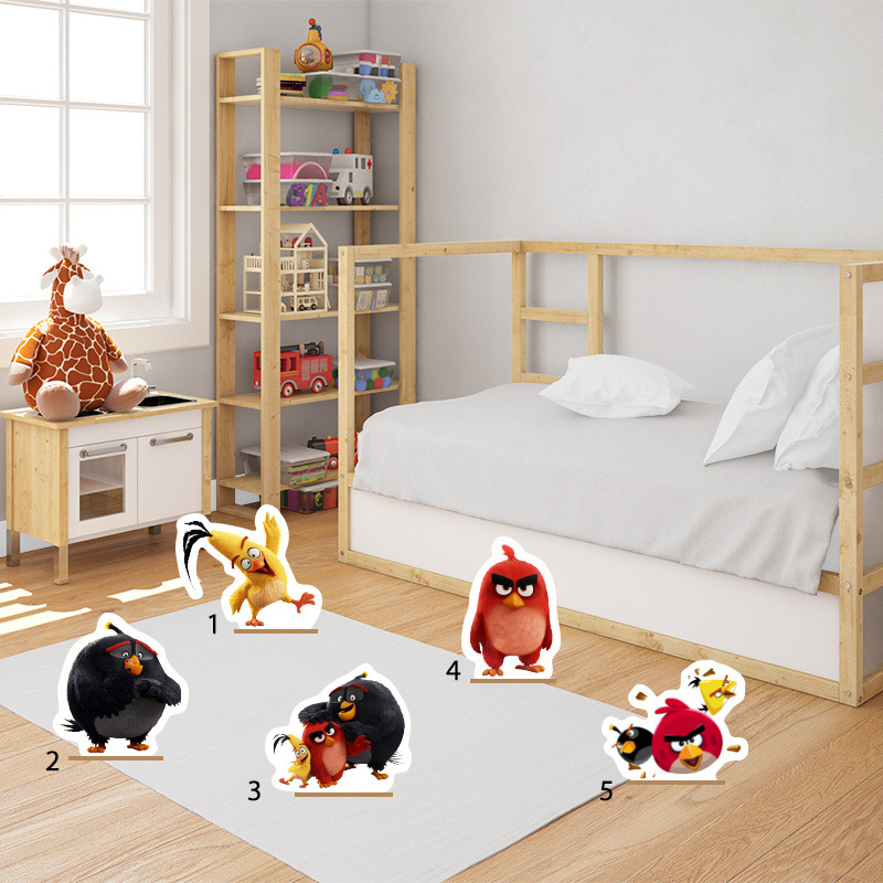 Διακοσμητική φιγούρα Angry Birds 20cm Ξύλινη με βάση/1 τμχ