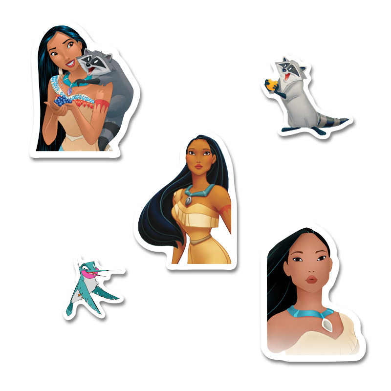 Αυτοκόλλητα Pocachontas 10cm / 8τμχ