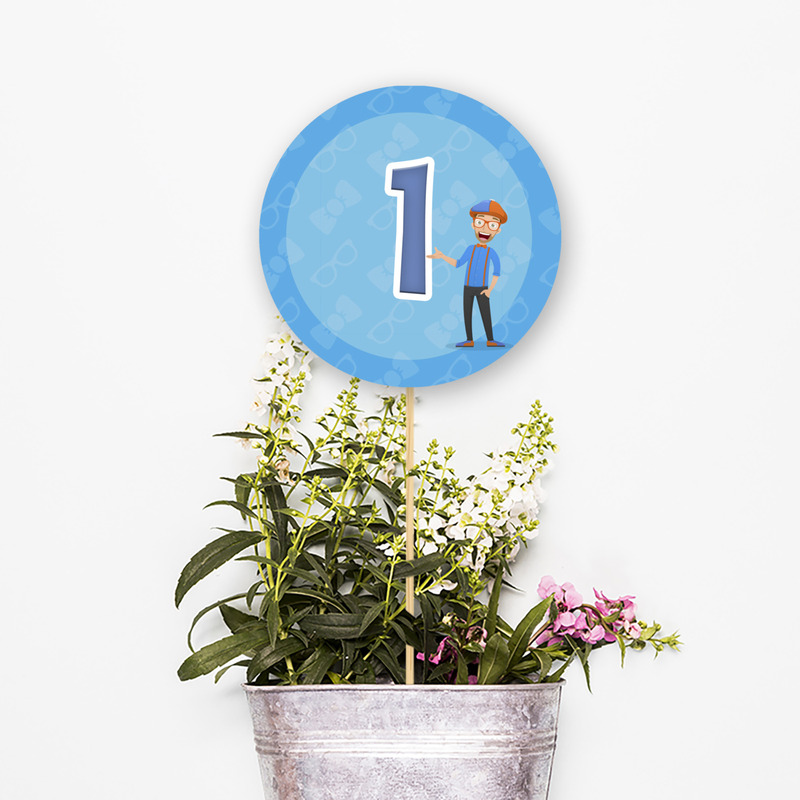 Αρίθμηση τραπεζιού Blippi κύκλος 13cm