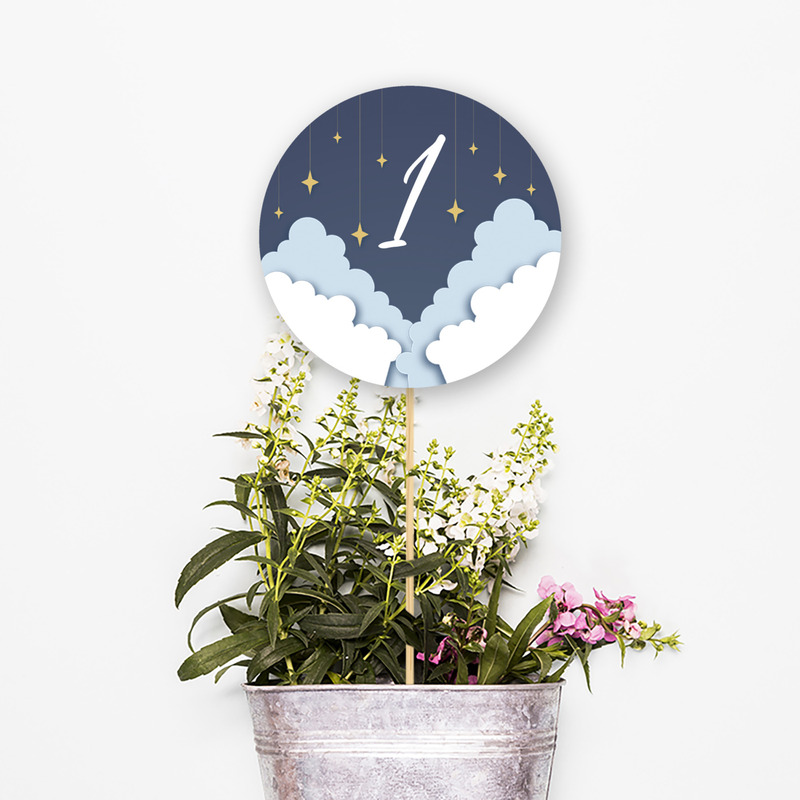 Αρίθμηση τραπεζιού Little Star κύκλος 13cm