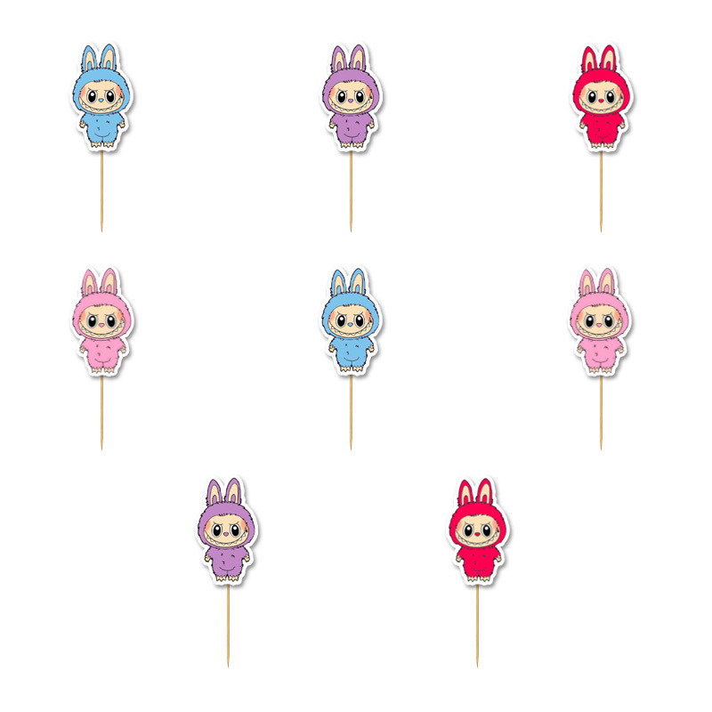 Οδοντογλυφίδες Labubu 5cm / 12τμχ