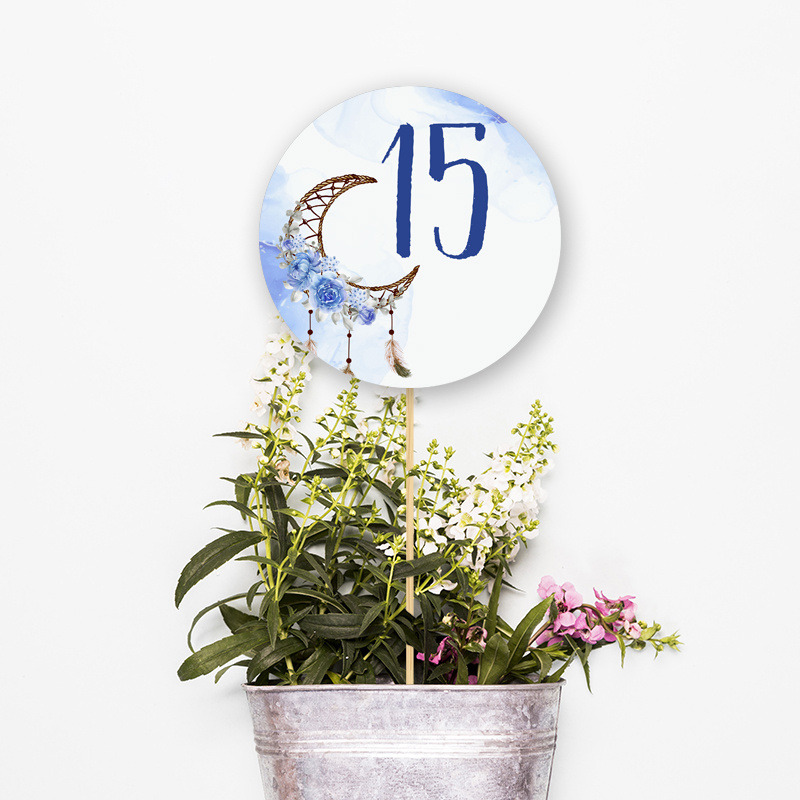 Αρίθμηση τραπεζιού Ονειροπαγίδα Αγόρι κύκλος 13cm