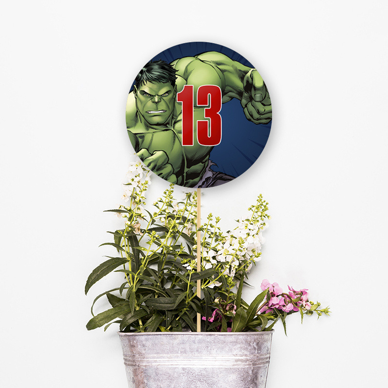 Αρίθμηση τραπεζιού Avengers κύκλος 13cm