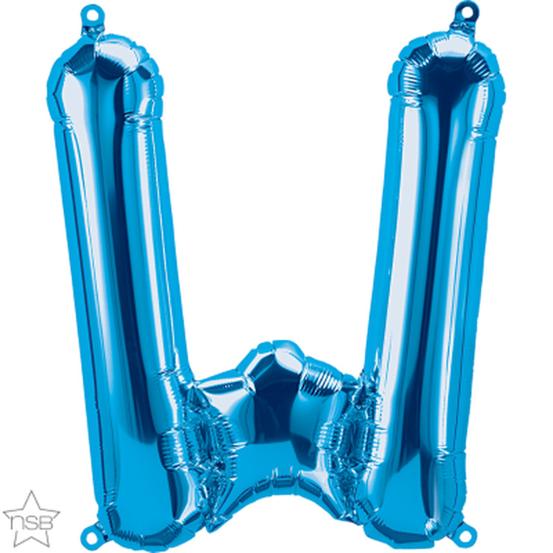 Μπαλόνι Φοιλ Μίνι Γράμμα W Μπλε