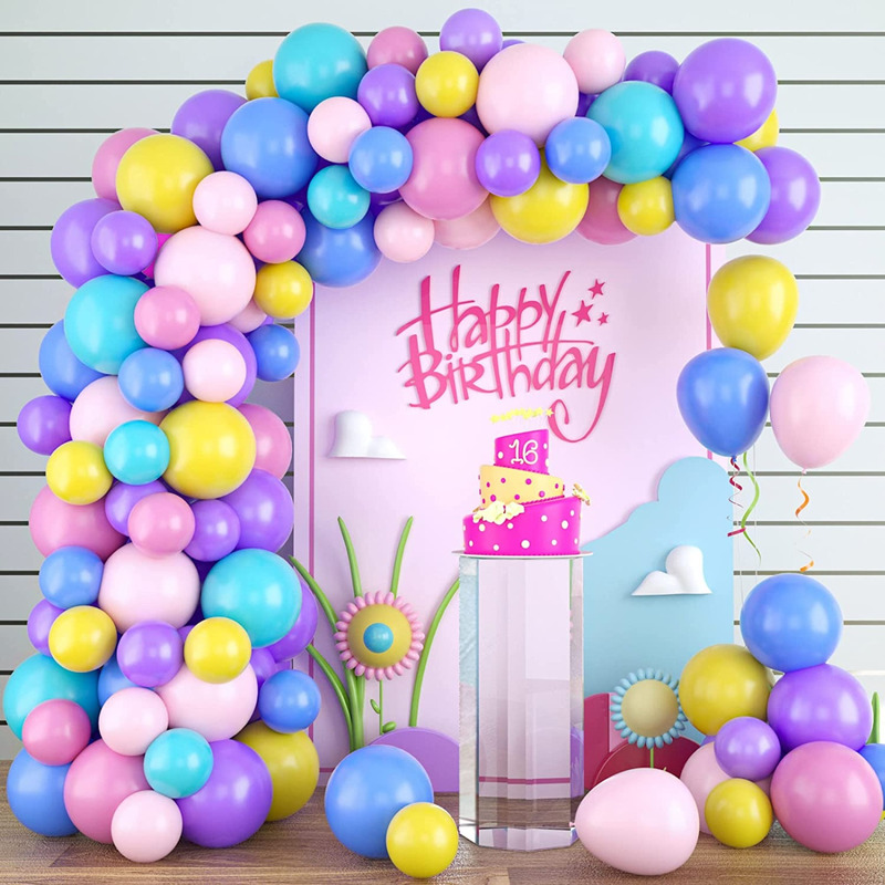 DIY Γιρλάντα Μπαλονιών Happy Birthday/126 Μπαλόνια