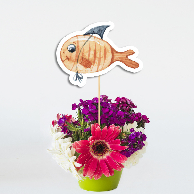 Topper Διακοσμητικό Ναυτικό χάρτινο/ 20cm