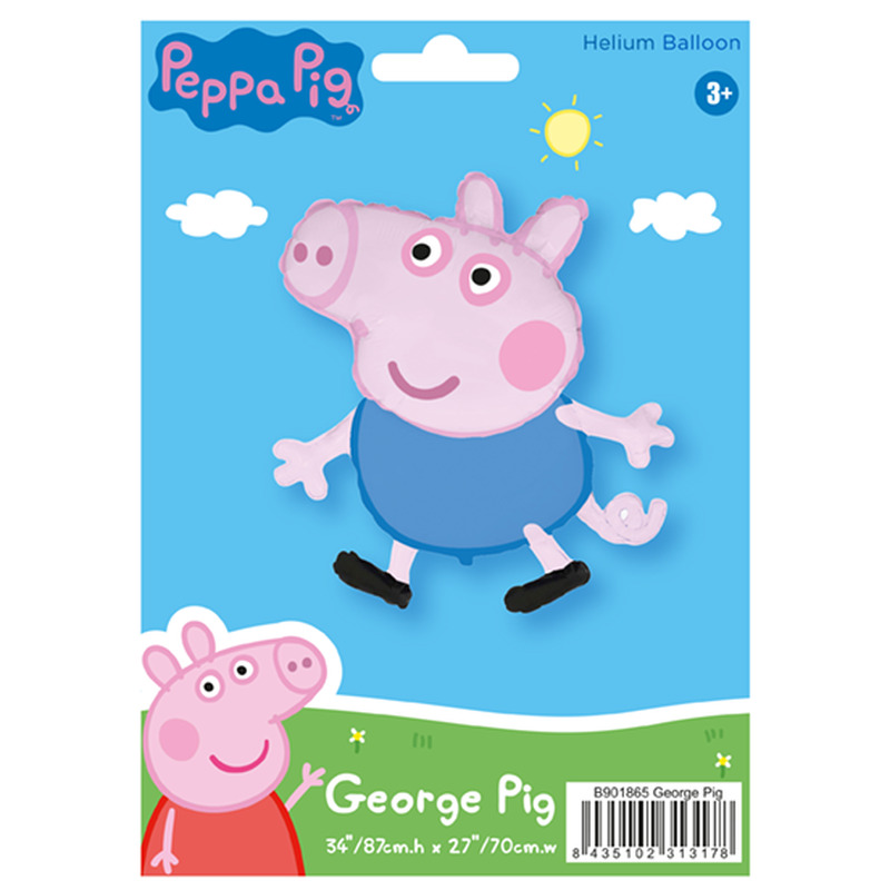 Μπαλόνι Φοιλ Σχήμα George Pig / 87 x 70 εκ - Συσκευασμένο
