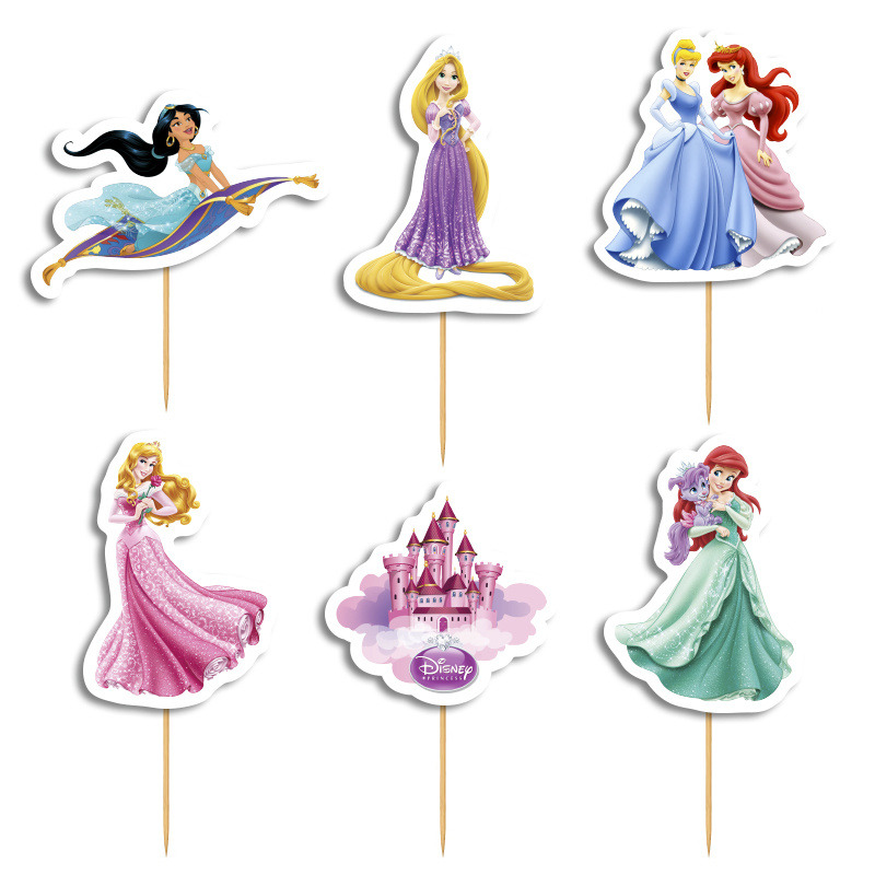 Cupcake toppers Disney Princess 10cm / 8τμχ