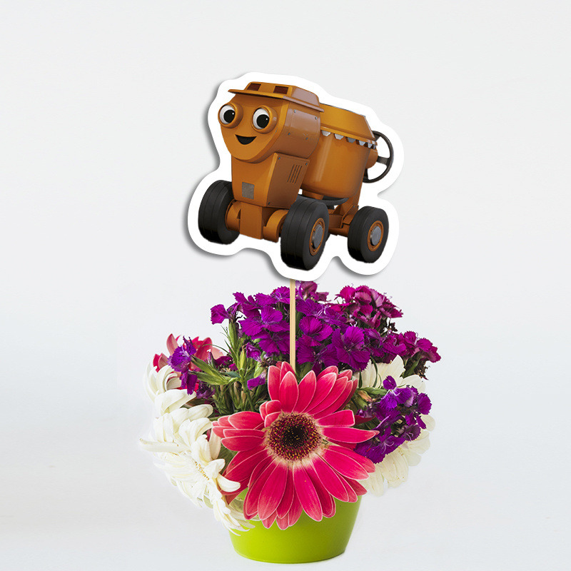 Διακοσμητικό Τοππερ Μπομπ ο Μάστορας χάρτινο για τον Μπουφέ/ 20cm