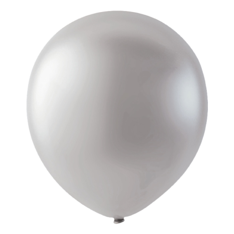 Μπαλόνια Λάτεξ Μεταλλικά 11 Platinum Silver / 50 εκ
