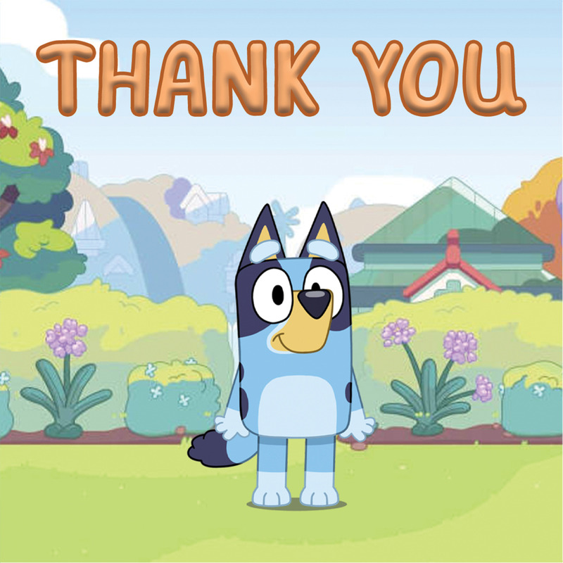 Σουβέρ χάρτινο Bluey / 8τμχ